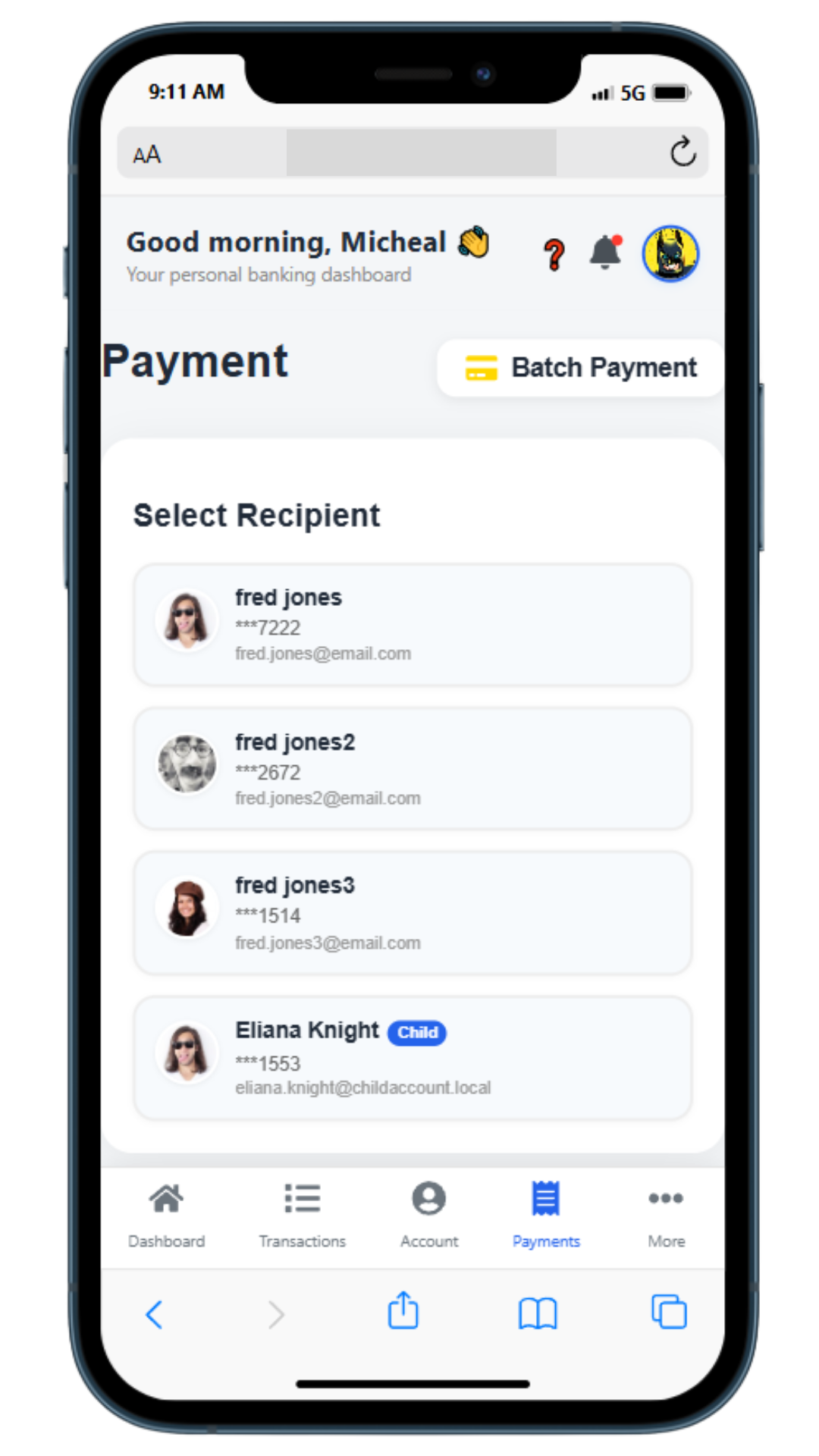 Batch Transfers